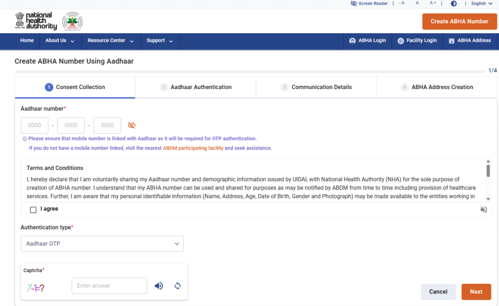 ABHA Card Kaise Banaen
